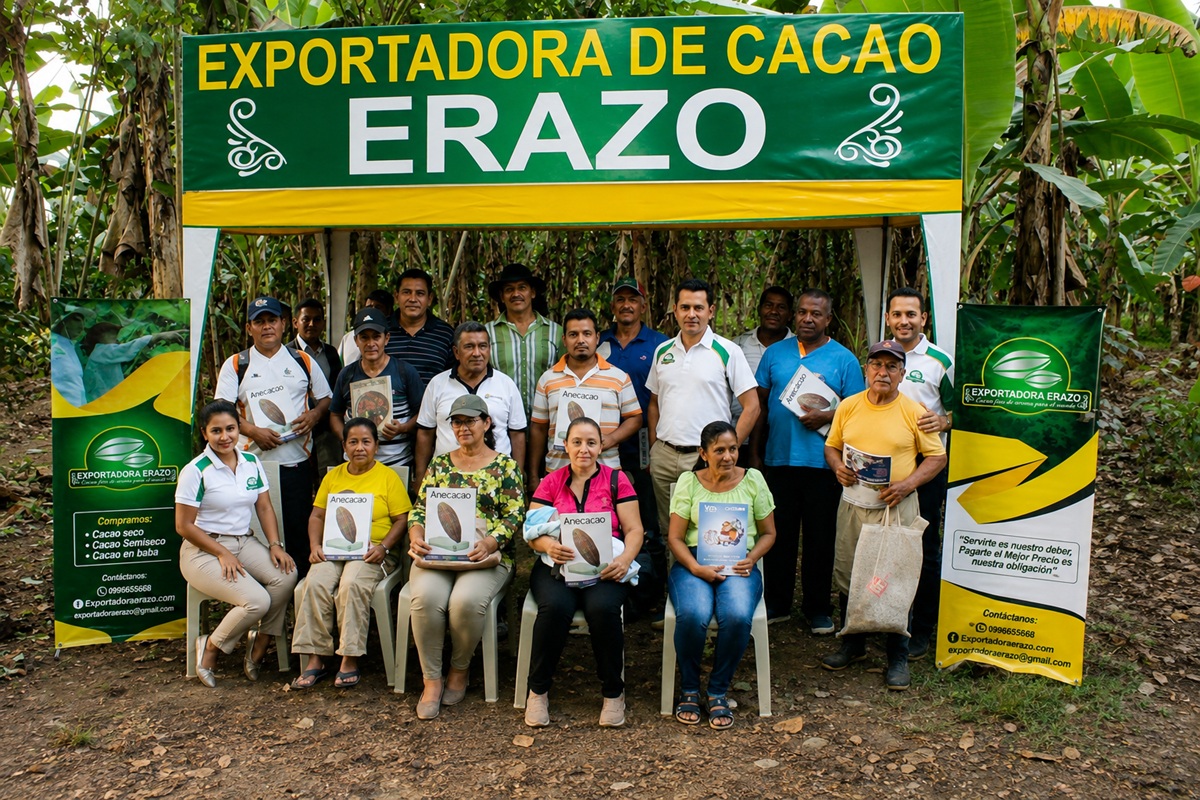 Zona de cultivo de cacao en Ecuador
