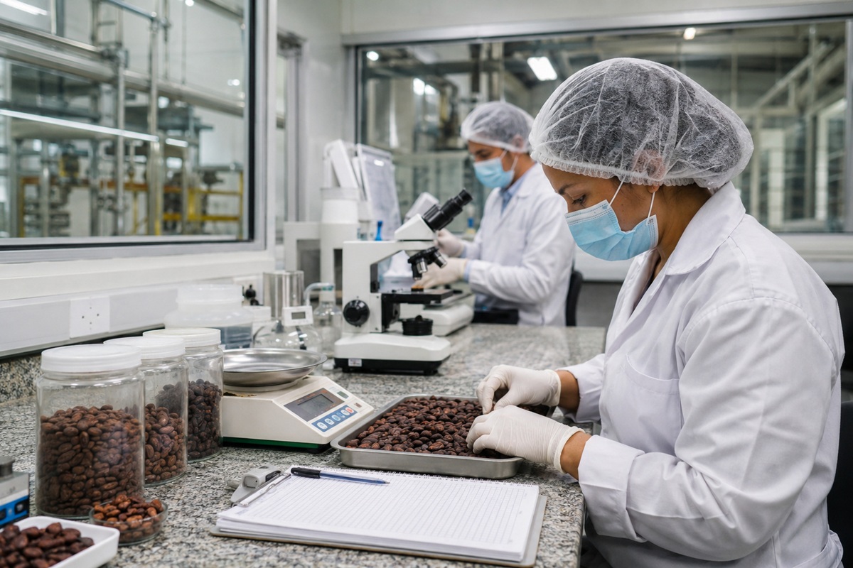 Análisis de calidad del cacao en laboratorio